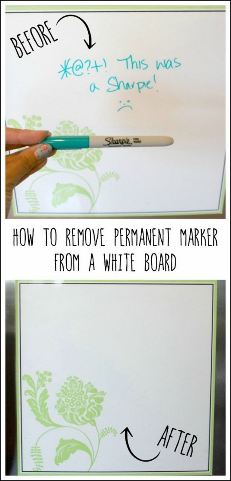How To Get Permanent Marker Off Dry Erase Board