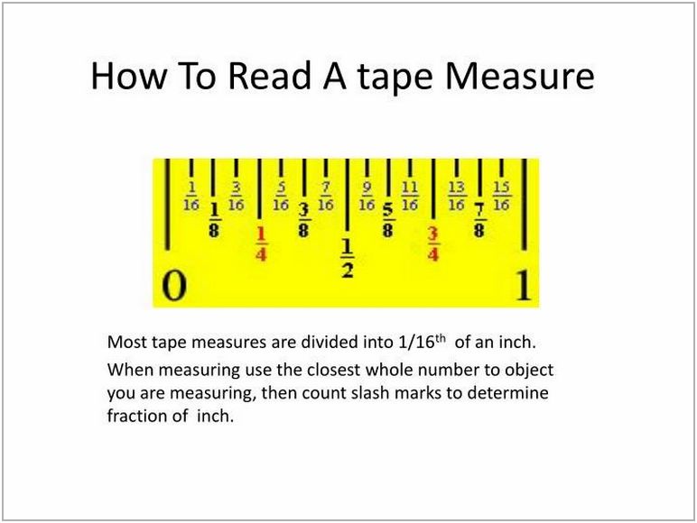 How To Read A Measuring Tape In Inches