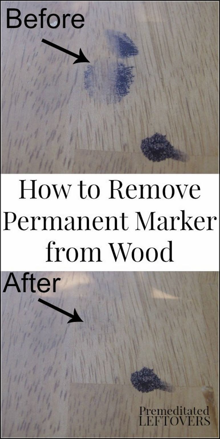 How To Remove Marker From Wood