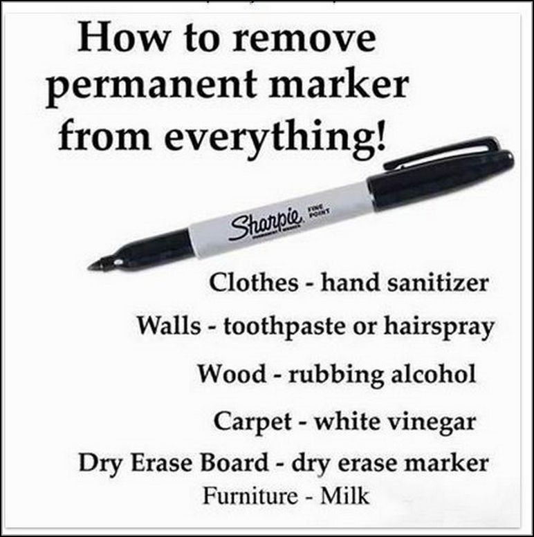 How To Remove Permanent Marker From Dry Erase Board