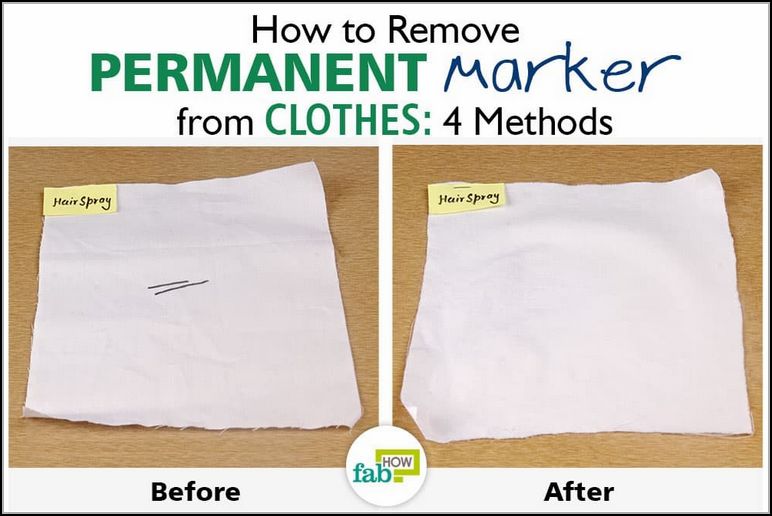 Remove Permanent Marker From Clothes