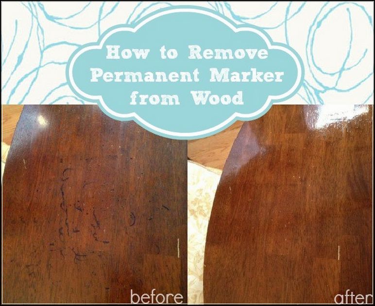 Remove Permanent Marker From Wood