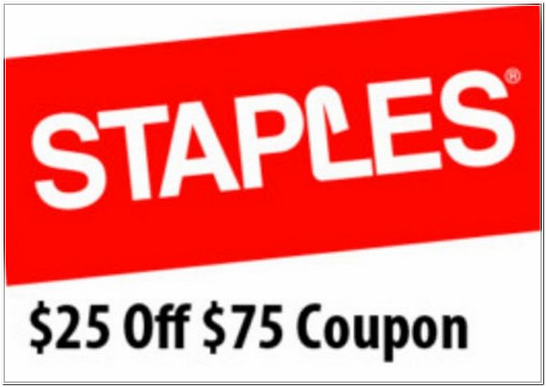 Staples Coupon 25 Off 75