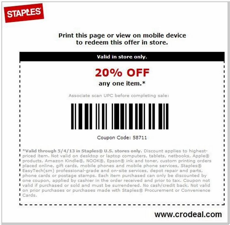 Staples Coupons Code