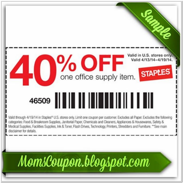 Staples Coupons Printing