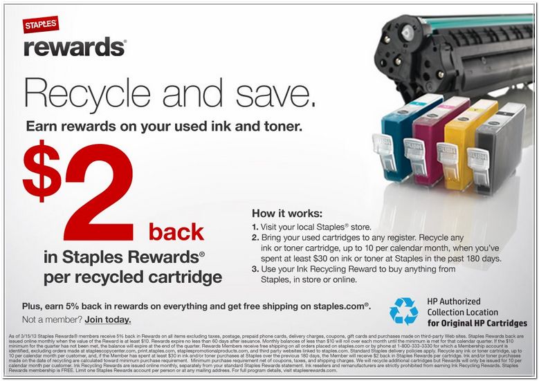 Staples Ink Cartridge Recycling