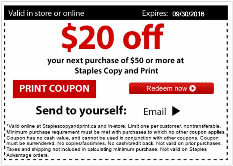 Staples Online Coupons